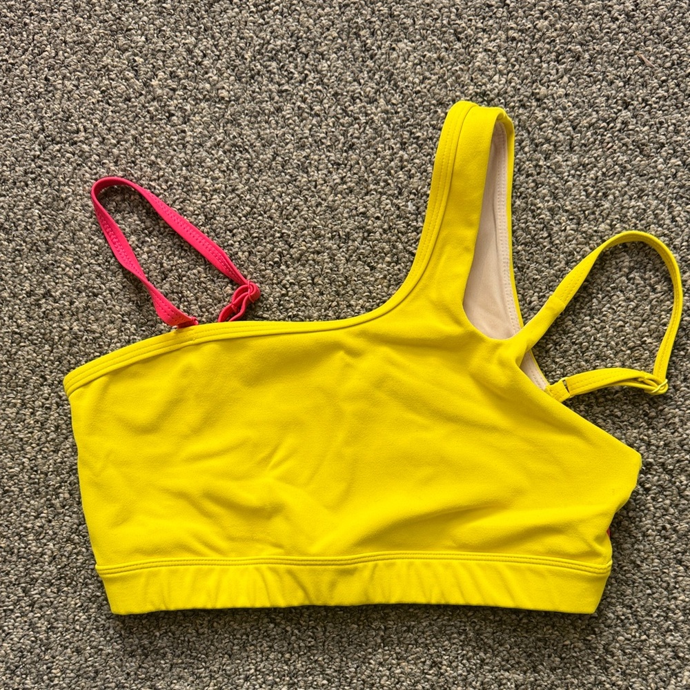 Jo+Jax Yellow and Pink Bikini Top - Picture 2 of 2